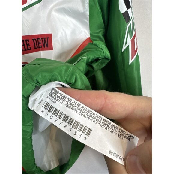 Forever 21 Mountain Dew Light Weight Bomber Windbreaker Jacket Womens Size Small - Picture 8 of 9